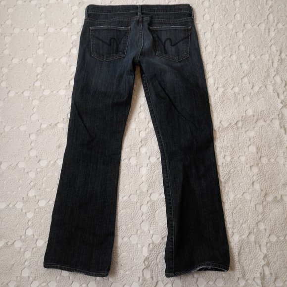 Citizen Humanity 29 Kelly Jeans Low Rise Boot Cut Dark Wash Blue Denim Stretch - Picture 8 of 9